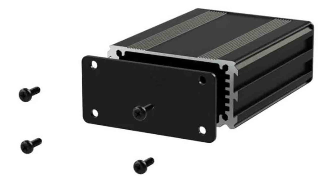Caja para instrumentación RS PRO de Aluminio Negro, 120 x 63.5 x 30mm