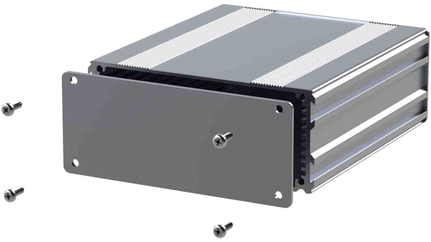 RS PRO Silver Anodised Aluminium Instrument Case, 160 x 108.5 x 45mm