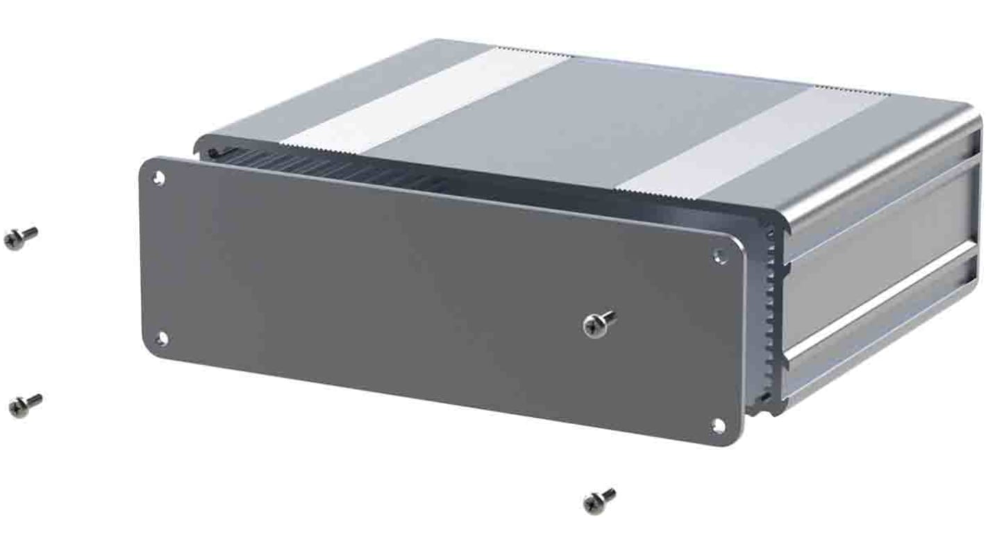 Caja para instrumentación RS PRO de Aluminio Anodizado Plateado, 160 x 169.8 x 53.8mm