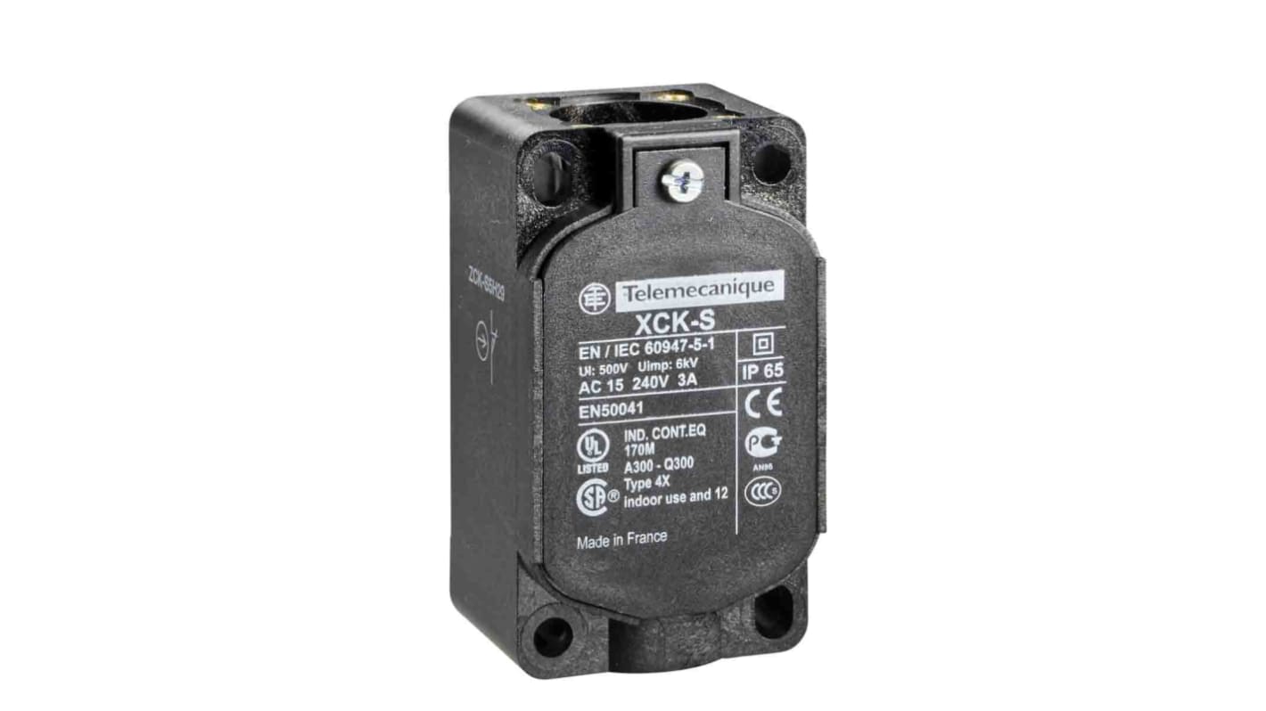 Telemecanique Sensors ZCKS Series Limit Switch, 2CO, IP65, 2P, Plastic Housing, 240V ac Max, 3A Max