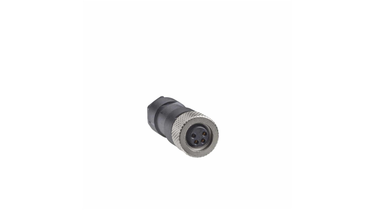 Conector circular Telemecanique Sensors hembra Ángulo de 90° serie XZCC de 3 vías hembra, montaje aéreo, IP67