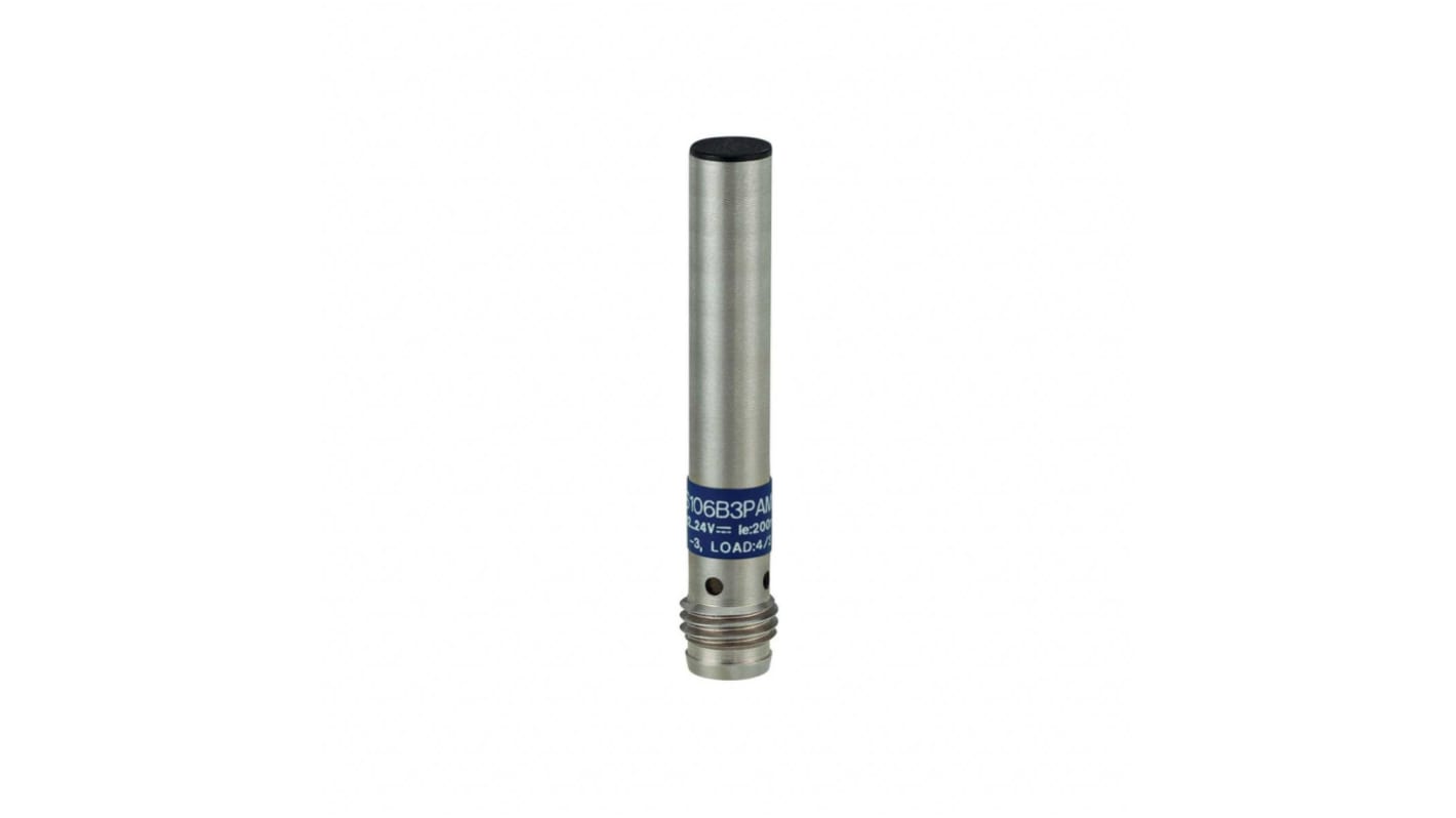 Telemecanique Sensors Inductive Barrel-Style Proximity Sensor, M8 x 1, 2.5 mm Detection, PNP Output, 10 → 36 V