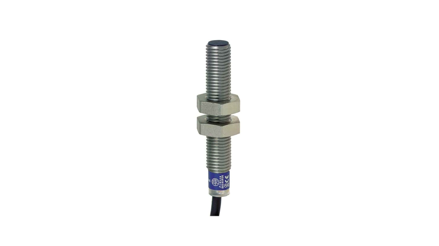 Telemecanique Sensors Inductive Barrel-Style Proximity Sensor, M8 x 1, 1 mm Detection, 24 → 210 V dc, 24