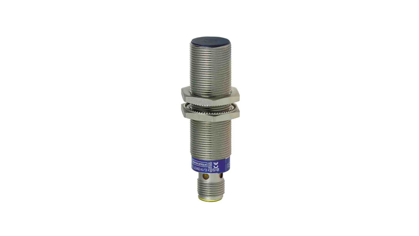 Telemecanique Sensors Inductive Barrel-Style Proximity Sensor, M18 x 1, 5 mm Detection, PNP Output, 10 → 38 V
