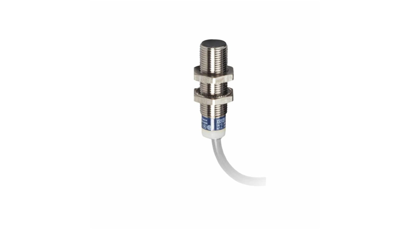 Telemecanique Sensors Inductive Barrel-Style Proximity Sensor, M12 x 1, 2 mm Detection, PNP Output, 10 → 36 V