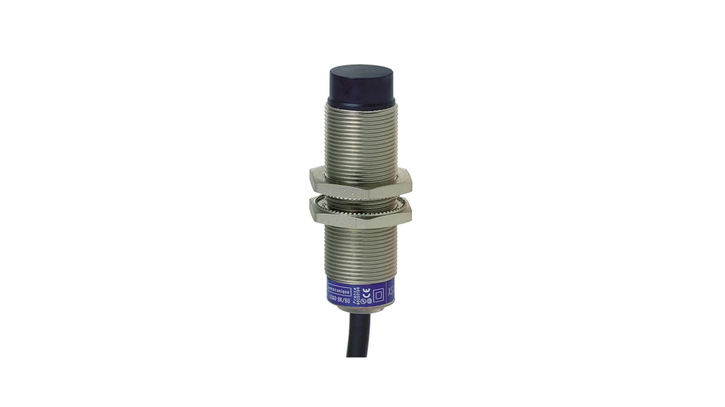 Telemecanique Sensors Inductive Barrel-Style Proximity Sensor, M18 x 1, 12 mm Detection, 20 → 264 V ac/dc, 24