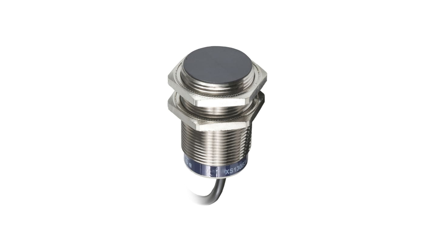 Telemecanique Sensors Inductive Barrel-Style Proximity Sensor, M30 x 1.5, 15 mm Detection, PNP Output, 10 → 58 V