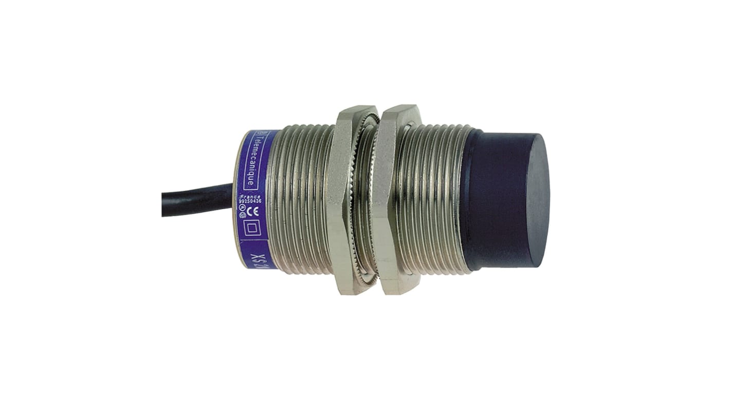 Sensor de proximidad Telemecanique Sensors, M30 x 1.5, alcance 22 mm, salida PNP, 10 58 V dc, 12 48 V dc, IP68, IP69K,