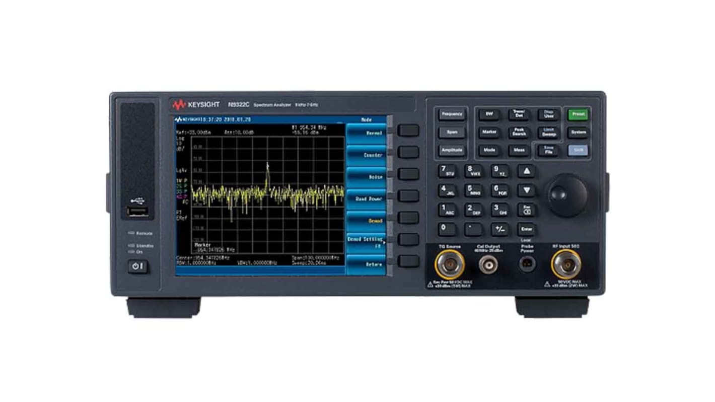 Analizator widma 9 kHz → 7 GHz Keysight Technologies l. kanałów: 20 (Display) 640 x 480piksel 7GHz Ethernet