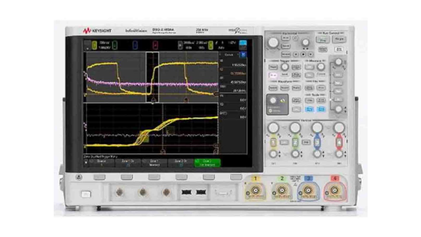 Keysight Technologies Oszcilloszkóp, InfiniiVision 4000 X sorozatú, DSOX4024A, Asztali, 200MHz, TFT LCD 4 M points, 4