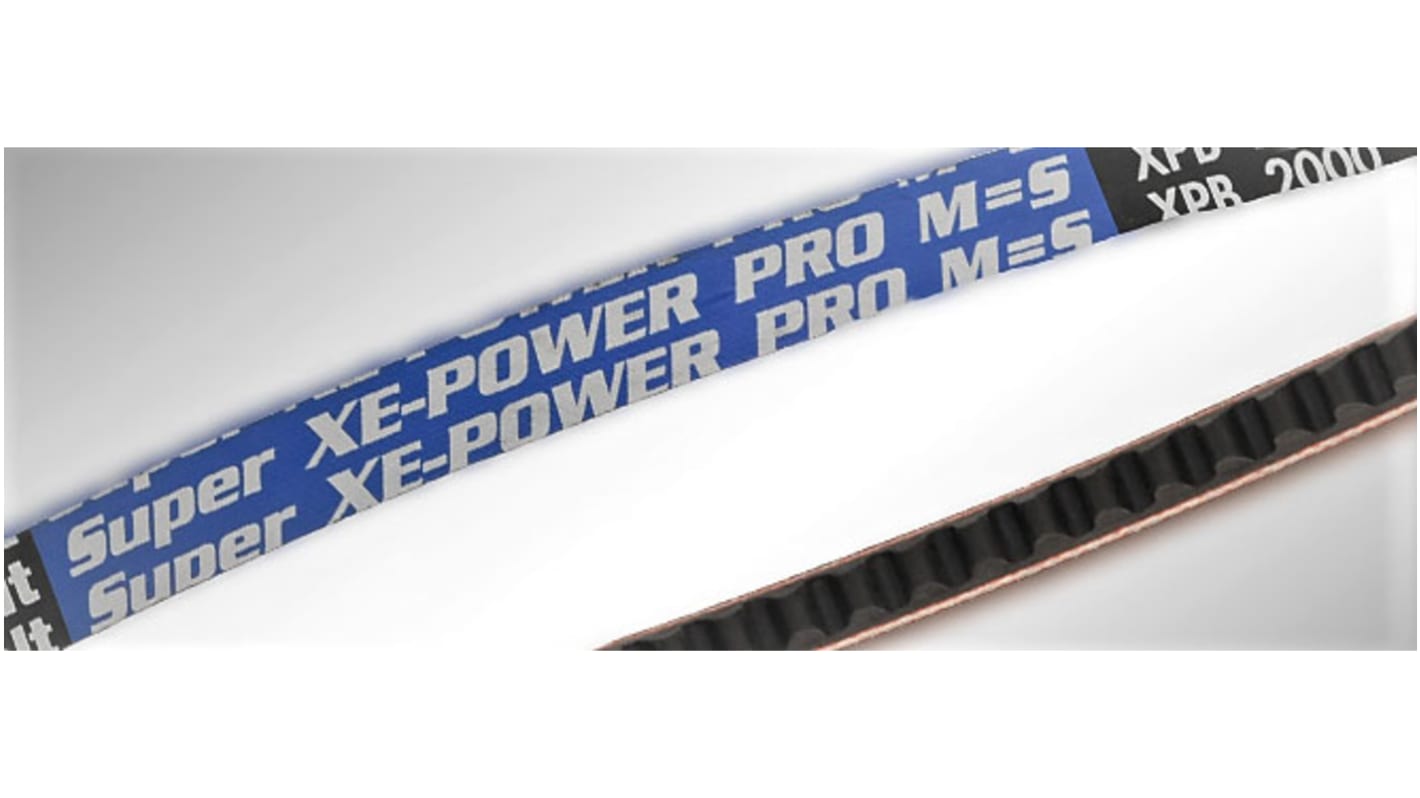 OPTIBELT XE-Power Gummi Antriebsriemen, XPA-Profil 12.7mm x 10mm x 732mm, Scheiben-Ø 71mm