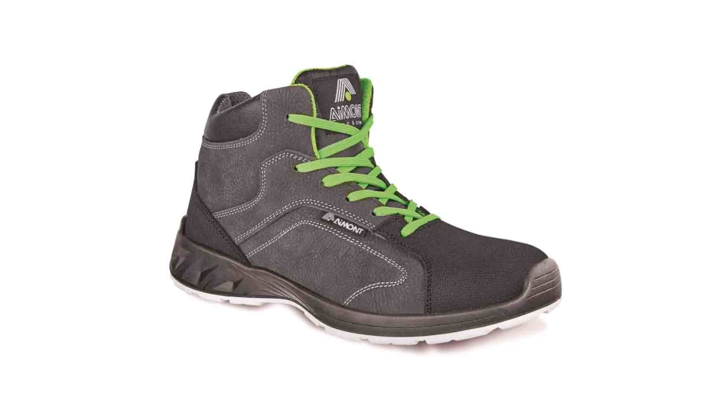AIMONT DIAMONT METAL FREE Black/Grey Polymer Toe Capped Unisex Safety Boots, EU 47