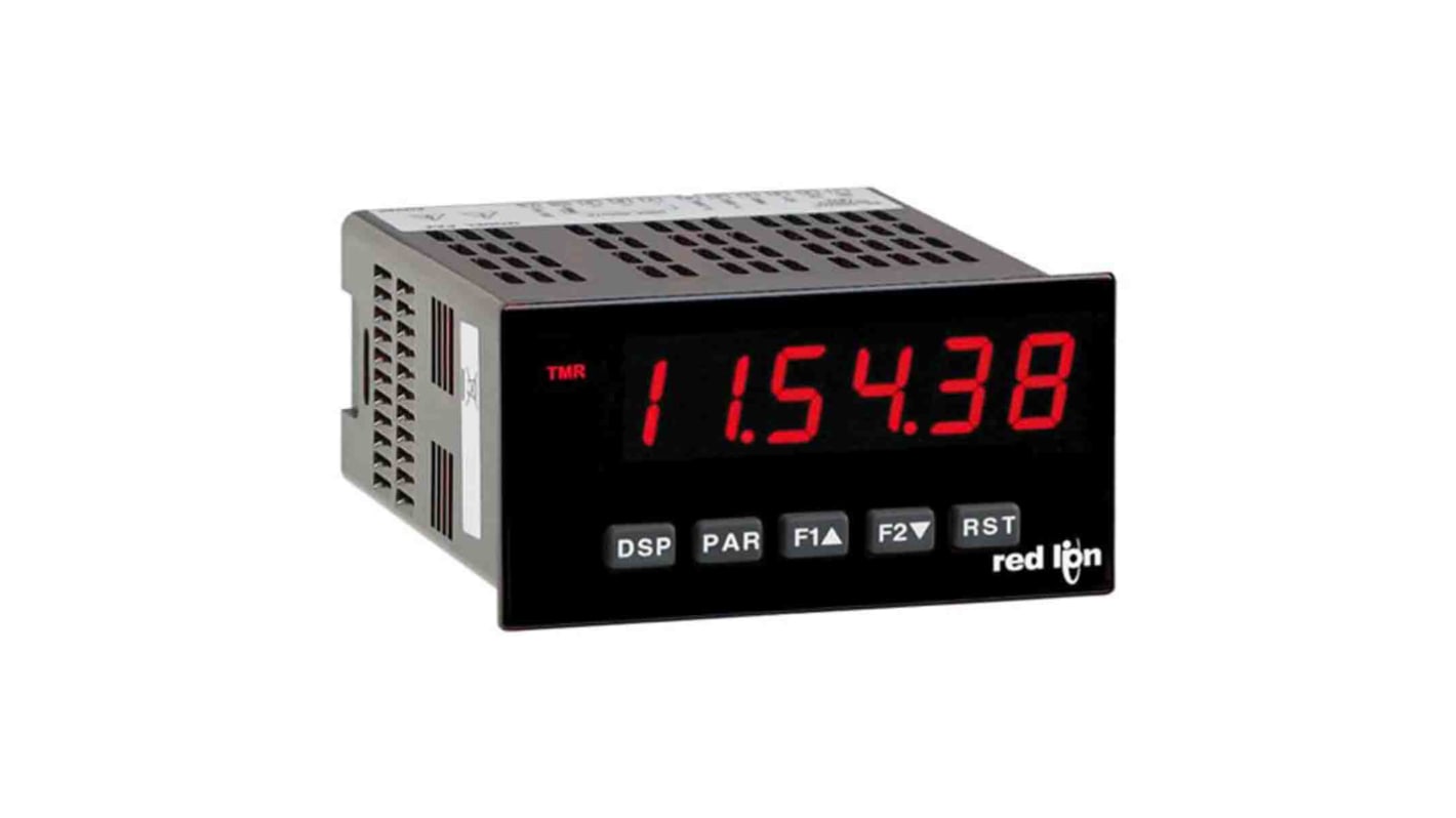 Red Lion PAX LED Digital Panel Multi-Function Meter for Counter, 45mm x 92mm