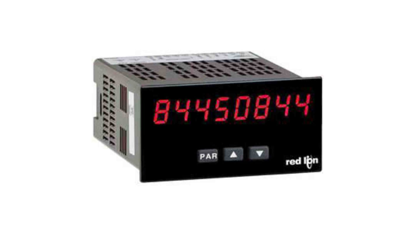 Compteur Red Lion PAXL Secondes 85 250 V c.a. LED 8 digits