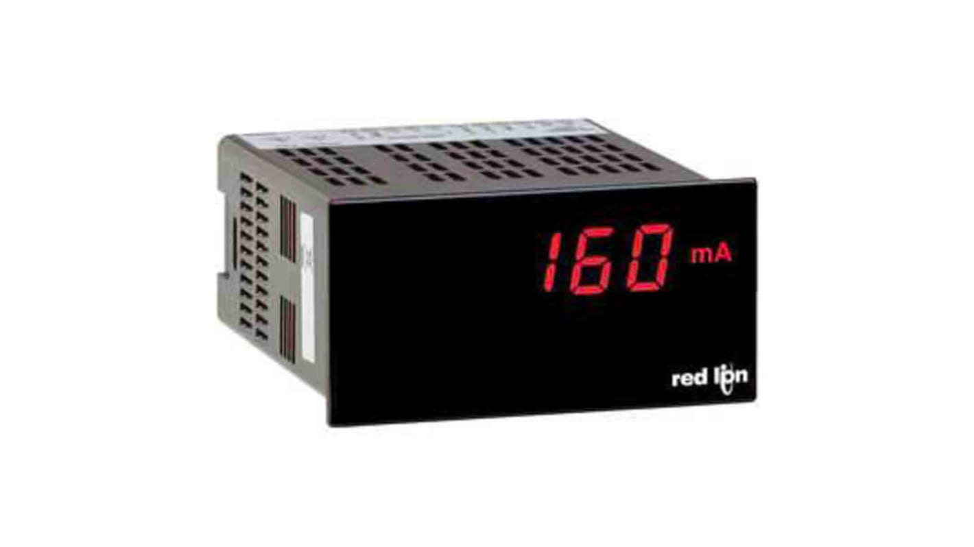 Ampèremètre numérique V c.c. Red Lion série PAX Lite, 45mm x 92mm