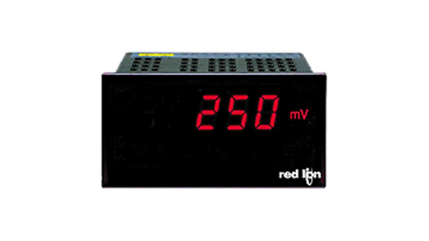 Red Lion PAX LED Digital Panel Multi-Function Meter for Strain Gauge, 45mm x 92mm