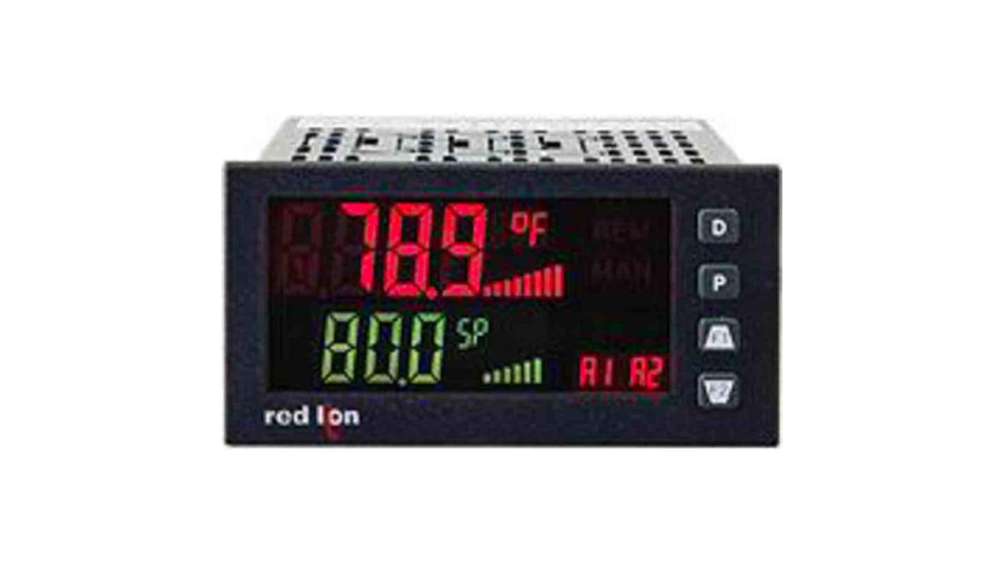 Red Lion PX2CH PID Temperaturregler Tafelmontage, 1 x Analog Ausgang/ Analog Eingang, 21,6 250 V dc, 40 250 V ac, 49.53