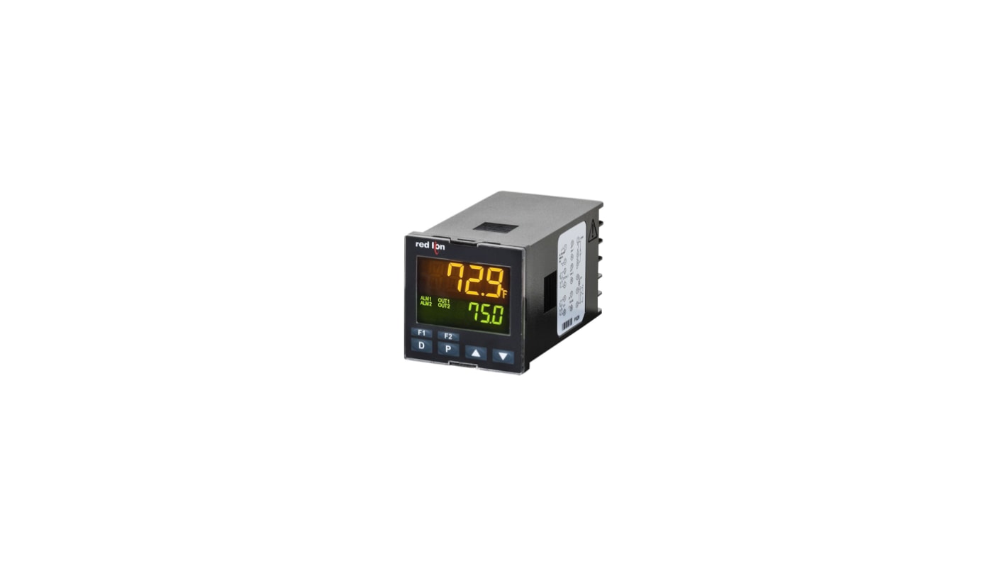 Red Lion PXU PID Temperaturregler Tafelmontage, 2 x 0-10 V dc, Relais Ausgang/ Analog Eingang, 24 V dc, 48 x 48mm