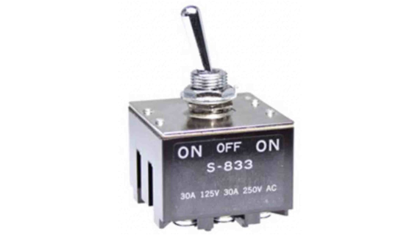 Interrupteur à bascule NKK Switches, On-Off-On, 3 RT