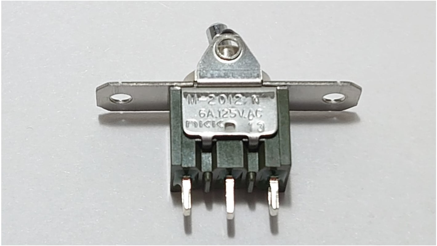 Interruptor de balancín, M2012TNW01, Contacto SPDT, On-On, No