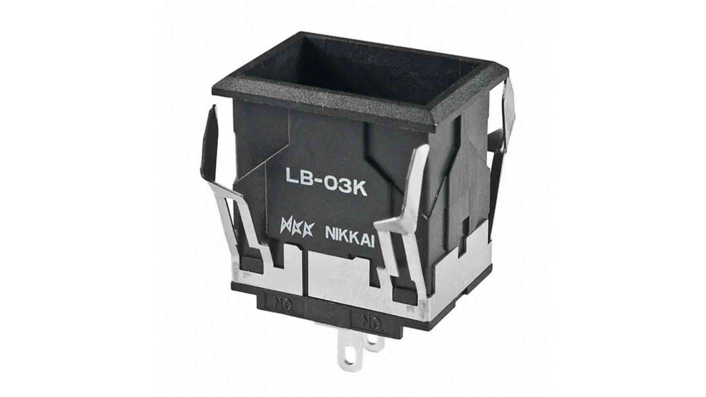 NKK Switches パイロットランプ, 実装ホールサイズ:22.4 x 16.2mm, LB03KW01