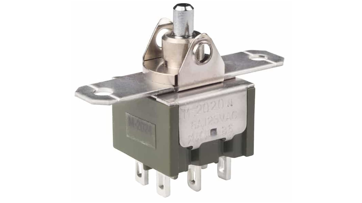 NKK Switches Tafelmontage Wippschalter Ein-Ein-Ein, 6 A 29.5mm x 6.9mm, IP 67