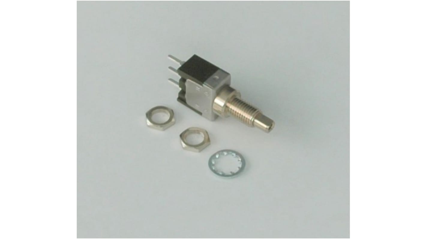 NKK Switches MB2000 Series Miniature Push Button Switch, On-On, Panel Mount, 6.5mm Cutout, SPDT, 125V, IP67