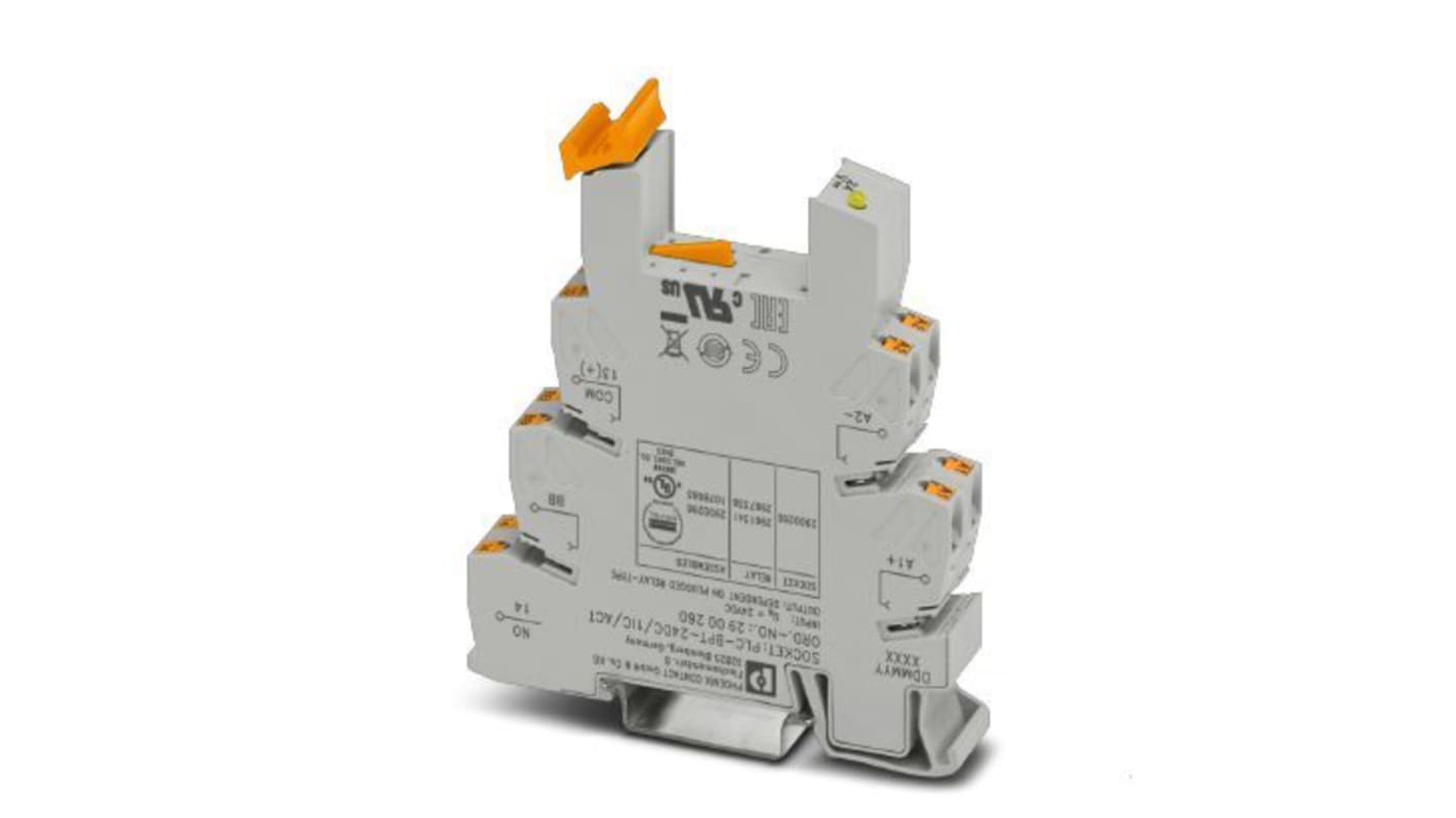 Phoenix Contact Relaissockel PLC-BPT-24DC/ 1IC/ACT, DIN-Schienen