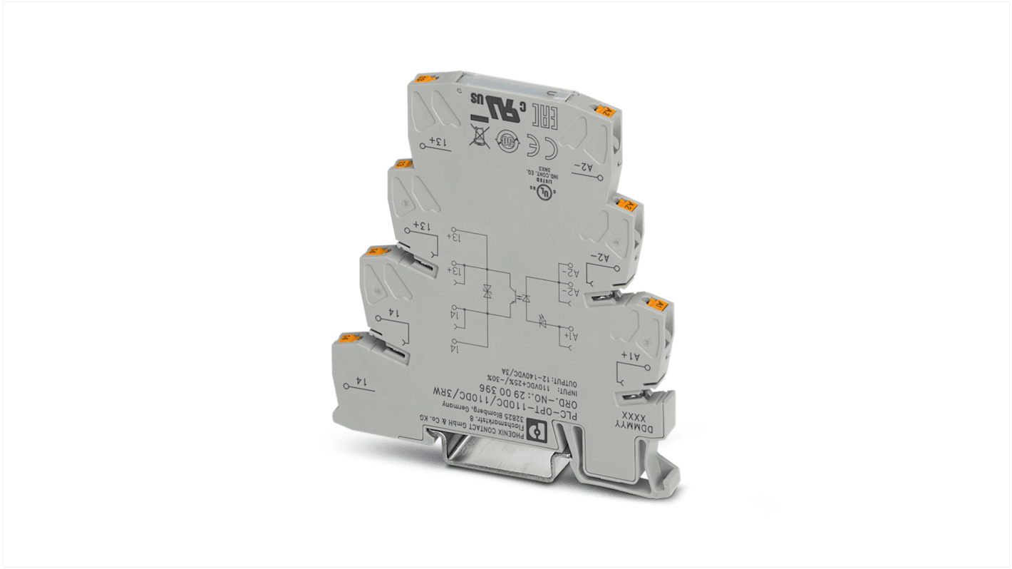 Phoenix Contact PLC-OPT-110DC Halbleiter-Interfacerelais, DIN-Schienen 5.5mA