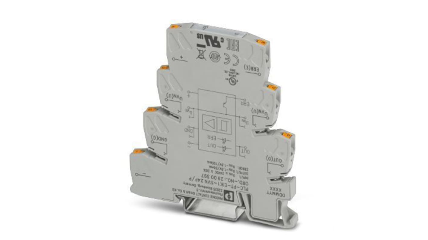 Phoenix Contact PLC-PT-EIK Series Solid State Interface Relay, DIN Rail Mount