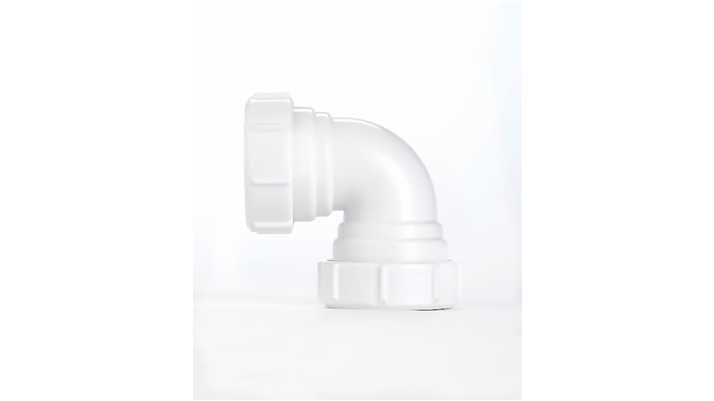 RS PRO 90° Knuckle Bend PVC Pipe Fitting, 40mm RS