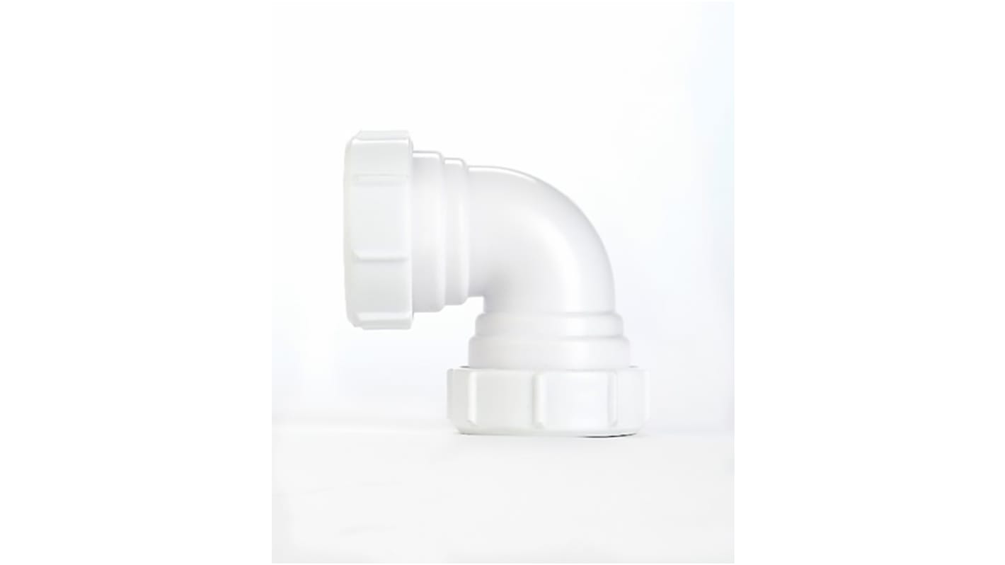 RS PRO 90° Knuckle Bend PVC Pipe Fitting, 40mm