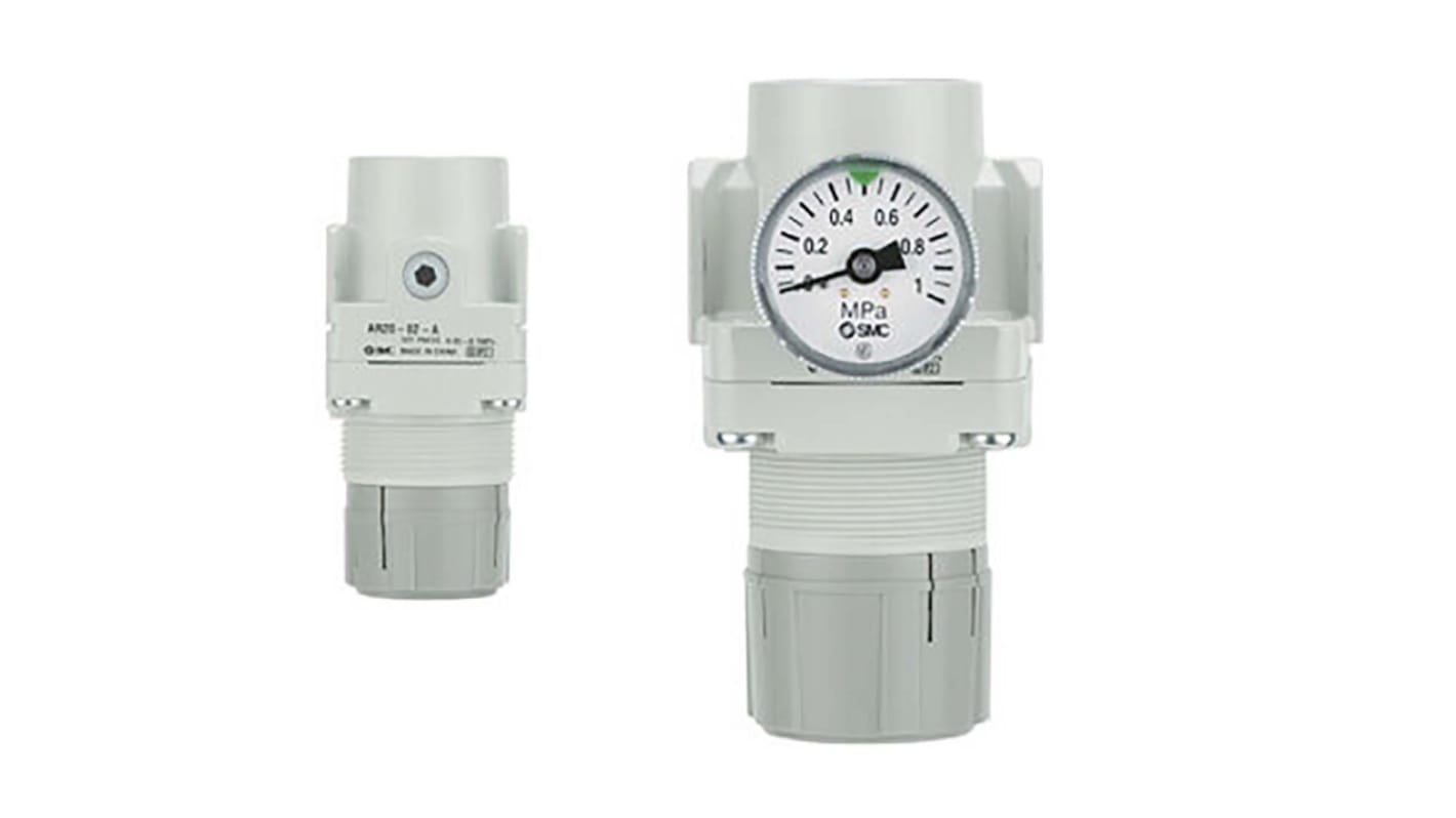 SMC M5 x 0.8 Pneumatic Regulator - 0.05MPa to 0.7MPa, M5, 1MPa max. input