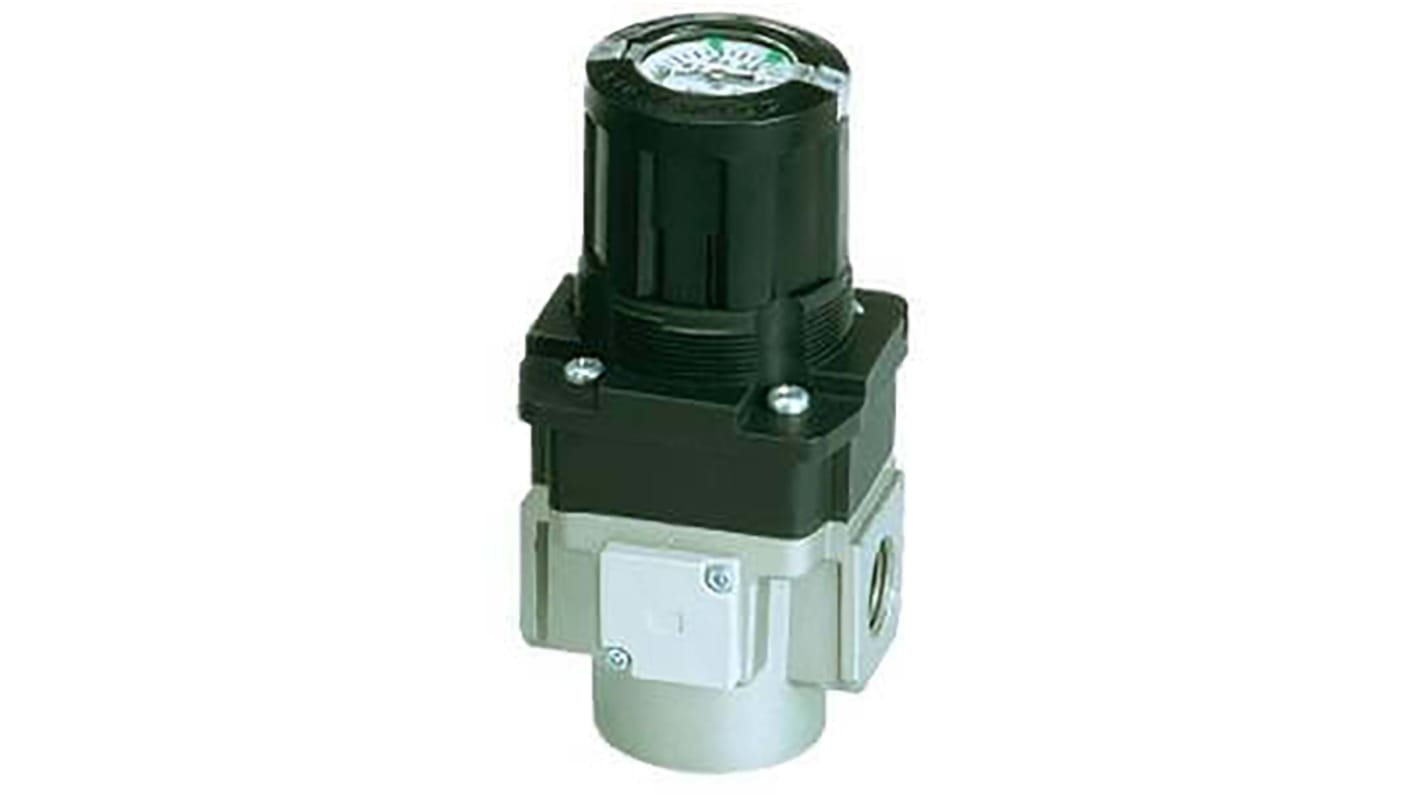 SMC G 3/8 Pneumatic Regulator - 0.05MPa to 0.85MPa, 3/8in, 1MPa max. input