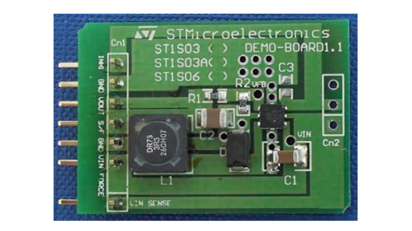 STMicroelectronics Demonstration Board for ST1S03 for Powering the Low-Voltage Digital Core in HDD Applications