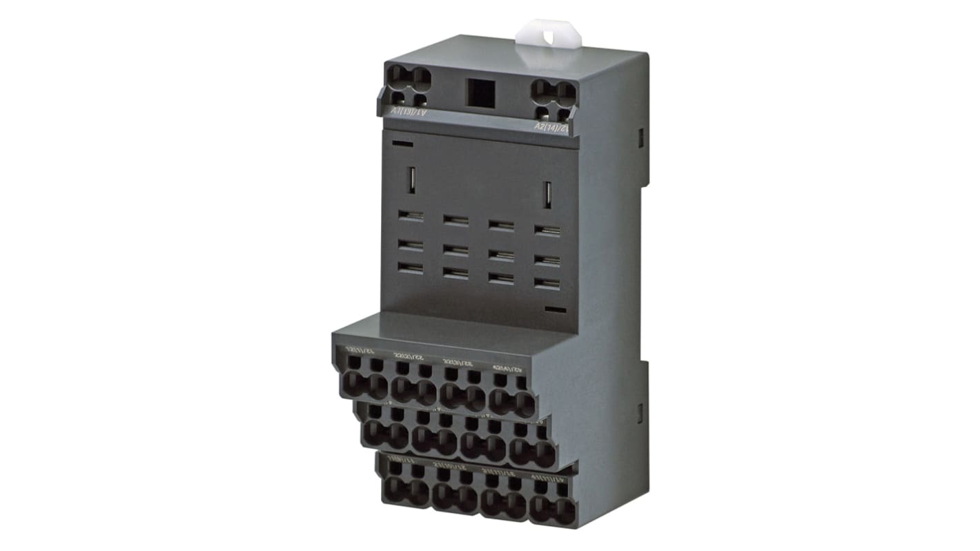 Omron PTF 250V Chassis Mount Relay Socket, for use with 4 Pole PTF Series