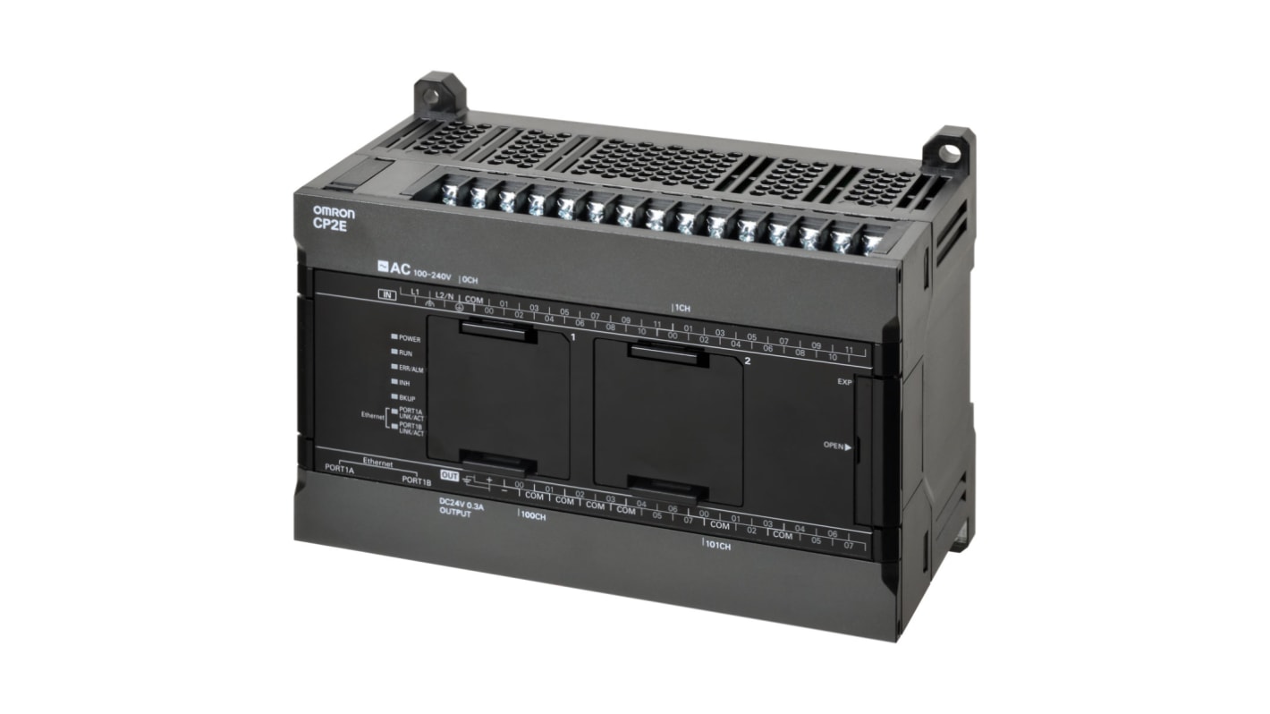 Omron CP2E Series PLC CPU for Use with CP2E Series, Relay Output, 24-Input, Digital Input