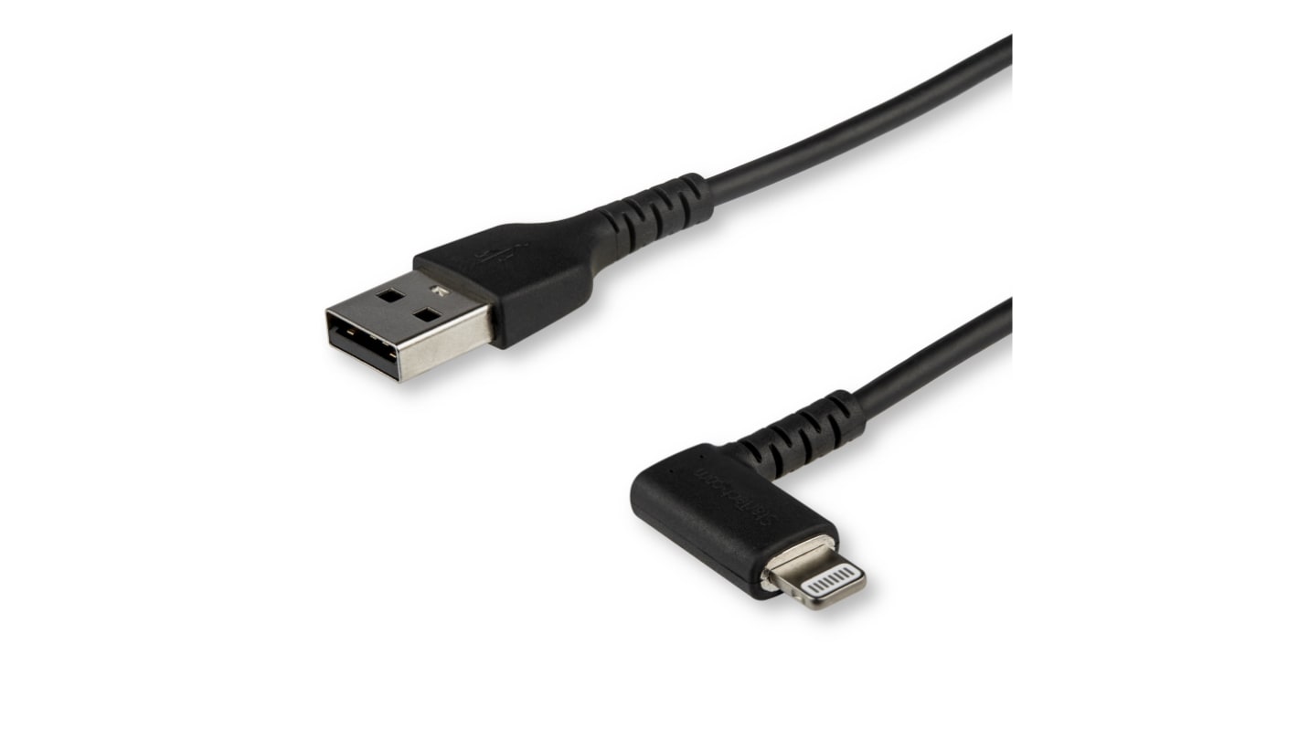 StarTech.com USB 2.0 Cable, Male USB A to Male Lightning Rugged USB Cable, 2m