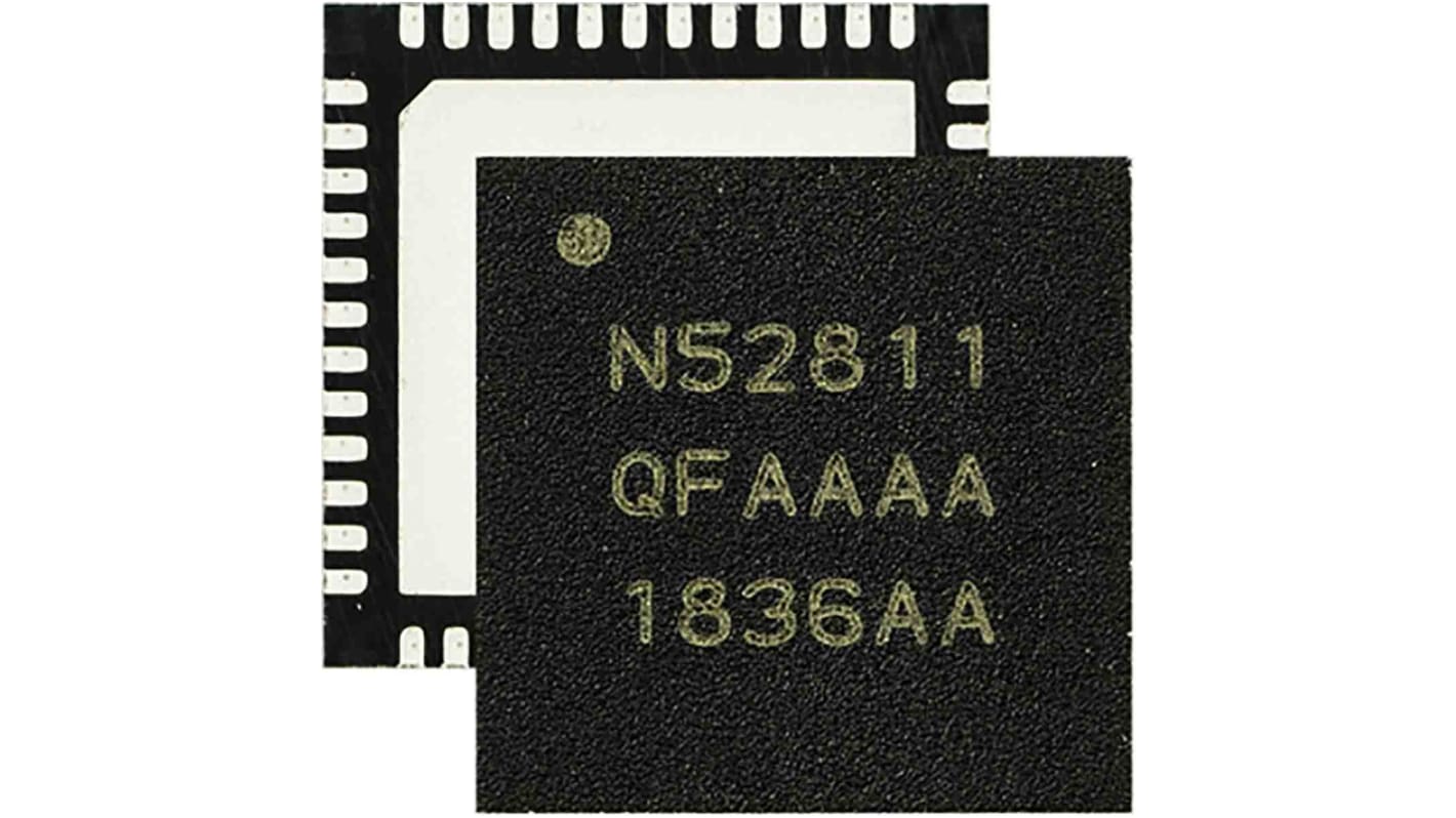 Chipbe integrált rendszer nRF52811-QCAA-R7 Mikrovezérlő, 32-tüskés, QFN