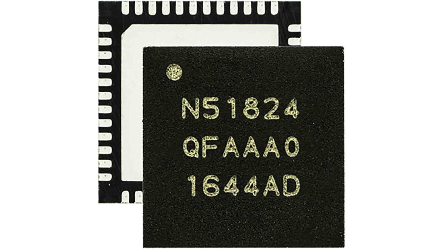 System-On-Chip Nordic Semiconductor AEC-Q100 nRF51824-QFAA-R7, MCU, QFN 48 Pin