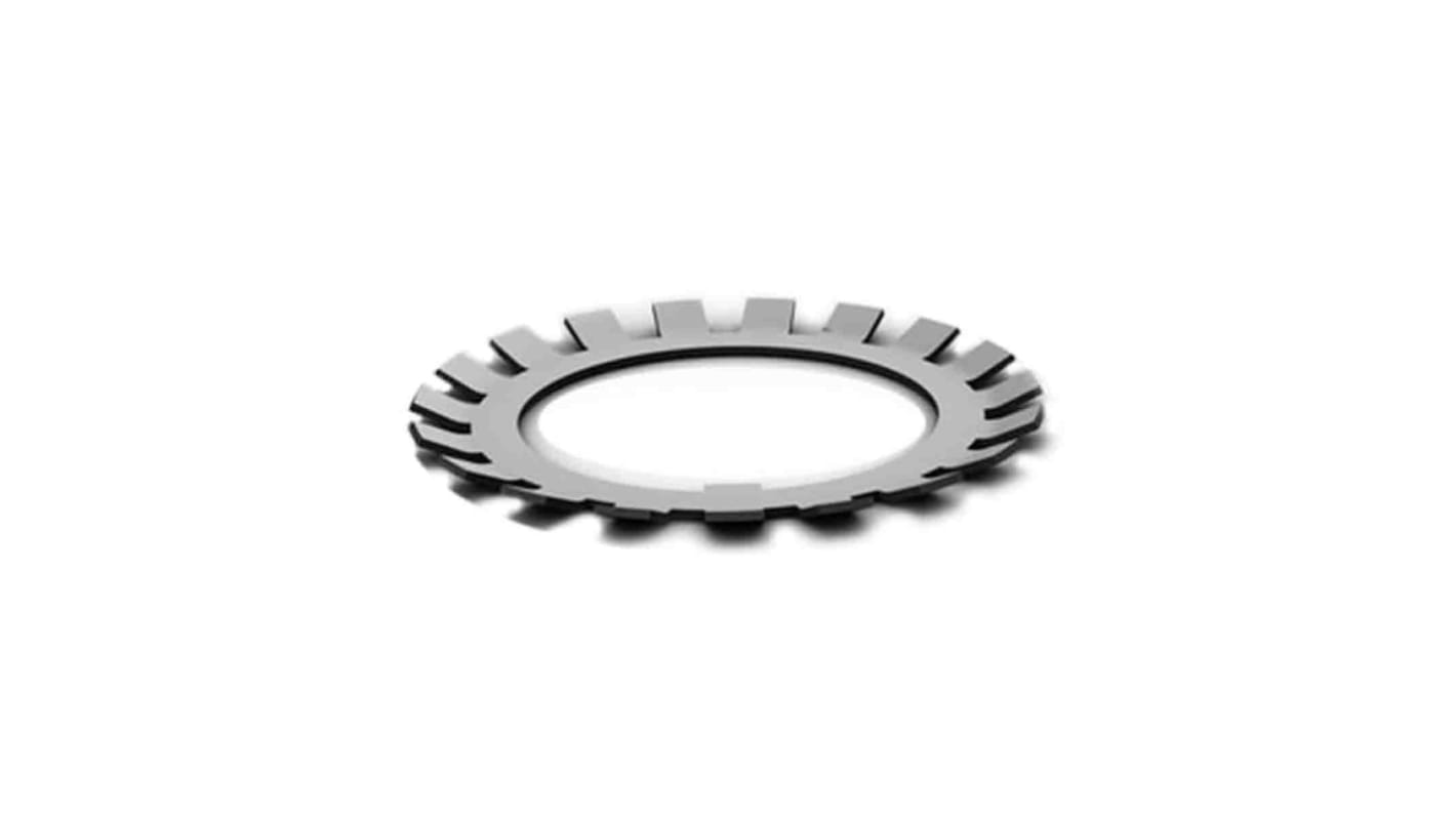 RS PRO Bearing Tab Washer 50 x 61 x 1.25mm For Use With Bearing Adapter Sleeves