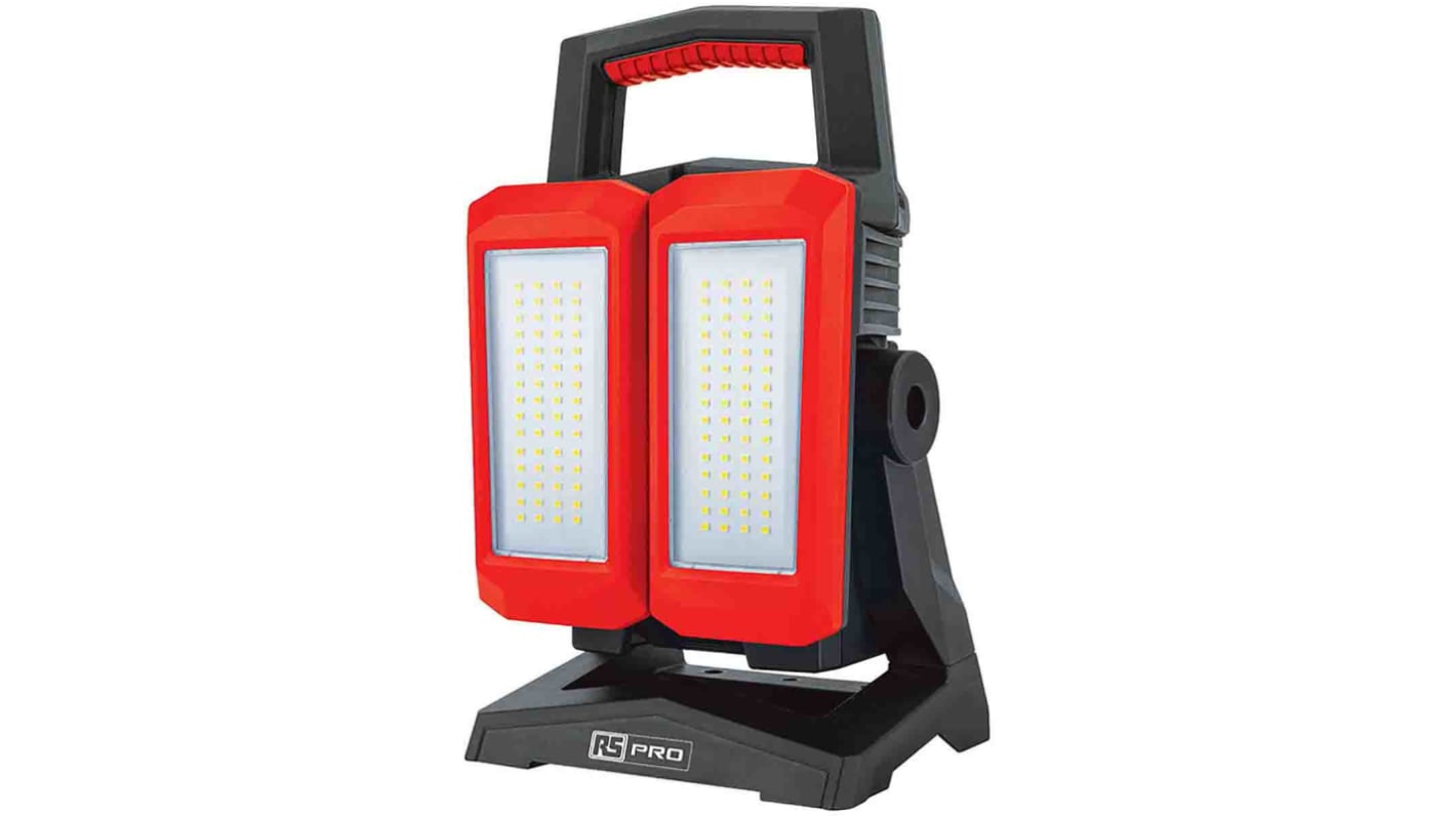 RS PRO Rechargeable LED Work Light, USB Plug, 50 W, 240 V, IP54