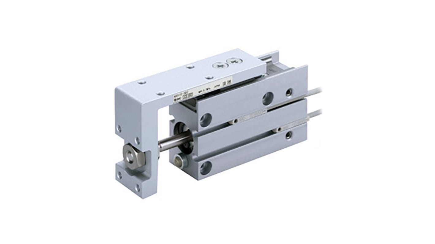 SMC Pneumatic Guided Cylinder - 10mm Bore, 30mm Stroke, MXH Series, Double Acting