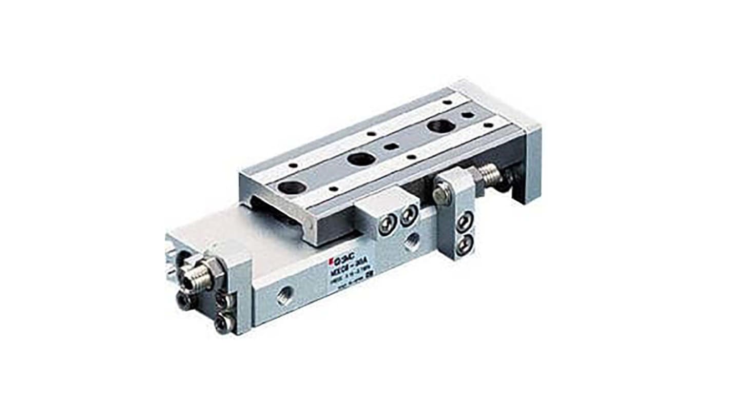 SMC Pneumatic Guided Cylinder - 8mm Bore, 20mm Stroke, MXQ Series, Double Acting