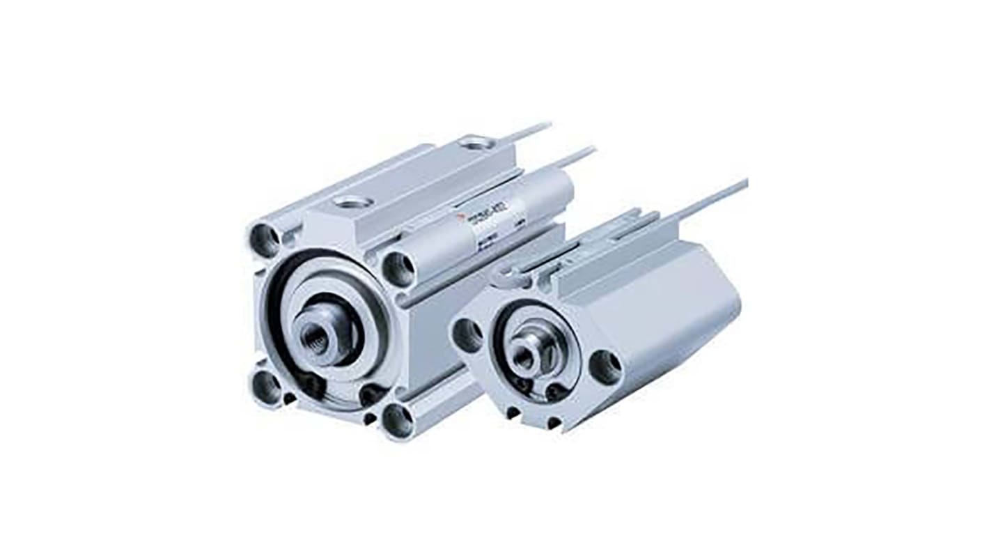 SMC Pneumatic Compact Cylinder - 25mm Bore, 15mm Stroke, CQ2 Series, Double Acting