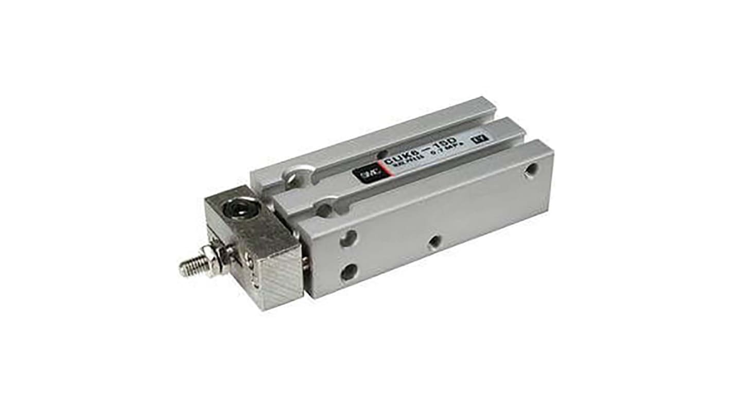 SMC Pneumatic Piston Rod Cylinder - 10mm Bore, 15mm Stroke, CUK Series, Double Acting