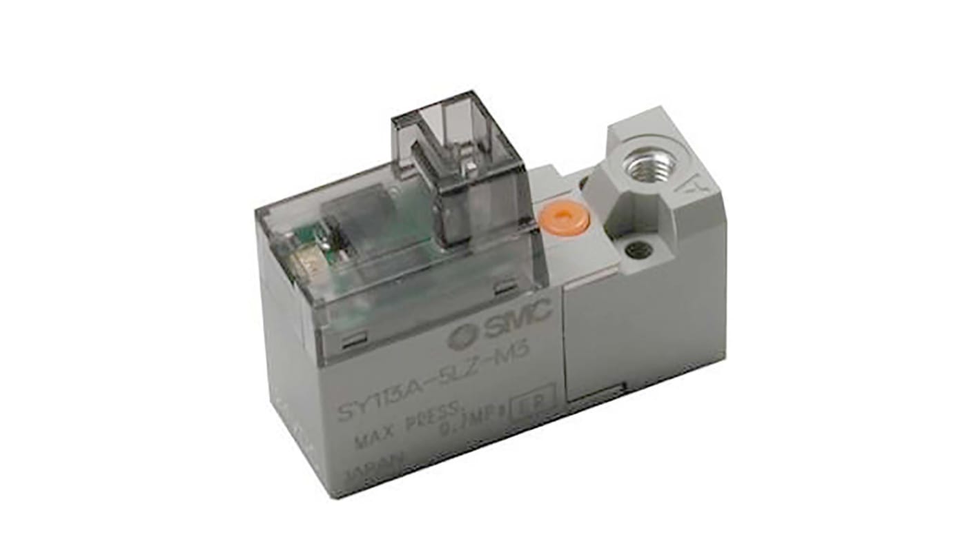 Valvola pilota con solenoide SMC, funzione 3/4, azionamento Solenoide