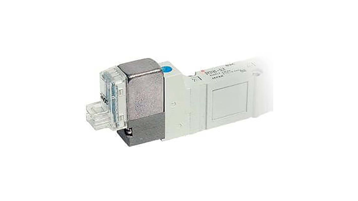 Valvola pilota con solenoide SMC, G 1/8, funzione 5/2