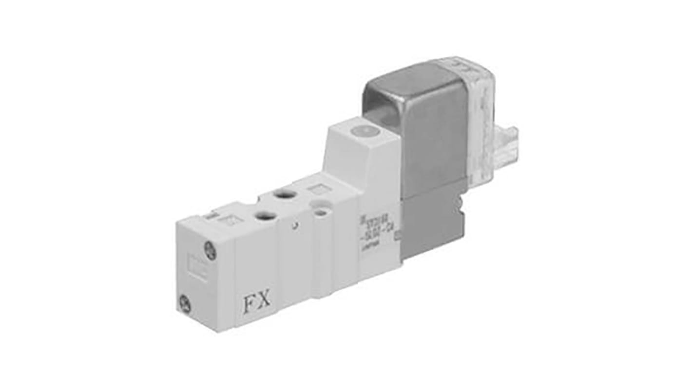 Valvola pilota con solenoide SMC, funzione 5/2, azionamento Solenoide