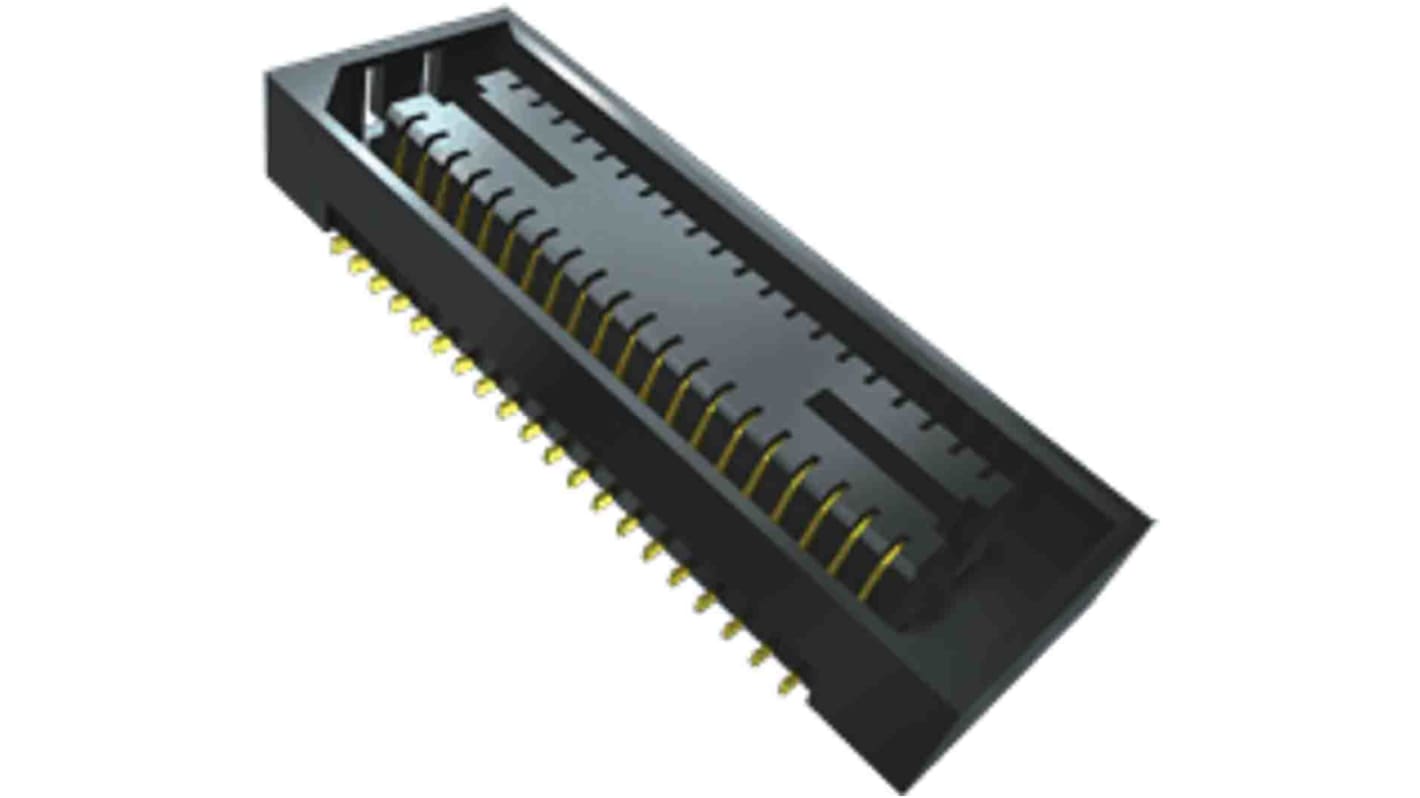 Samtec BSE Series Straight Surface Mount PCB Socket, 40-Contact, 2-Row, 0.8mm Pitch, Solder Termination